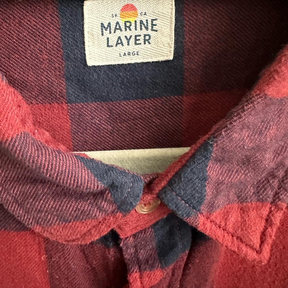 Marine Layer - Men’s Large Flannel long sleeve button down